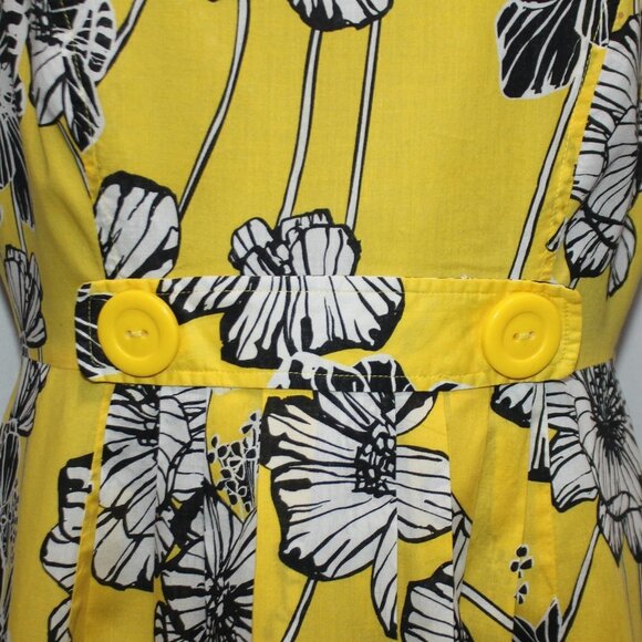Robbie Bee Yellow Floral Sleeveless Dress - Picture 4 of 15